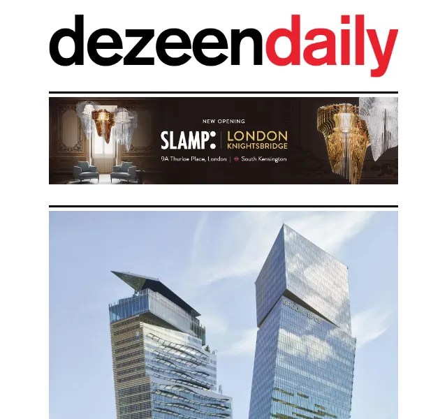 Dezeen Daily: architektonické novinky – červen 2026 | Nuslet.cz