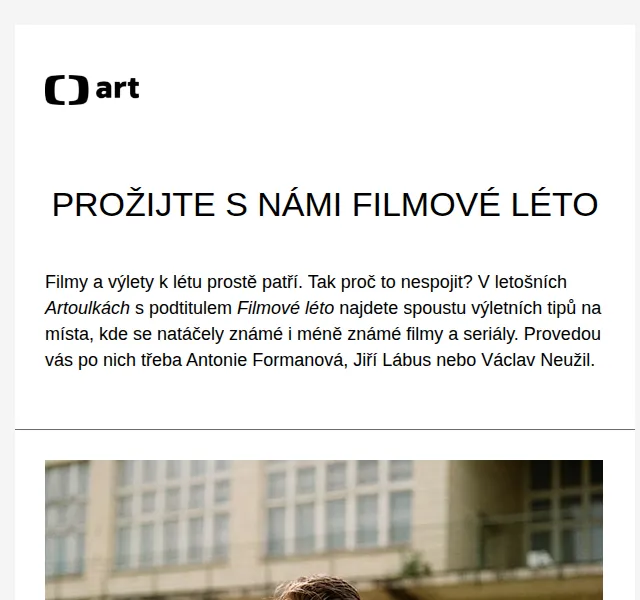 Web ČT art: Filmové léto – výlety na místa natáčení – červen 2026 | Nuslet.cz