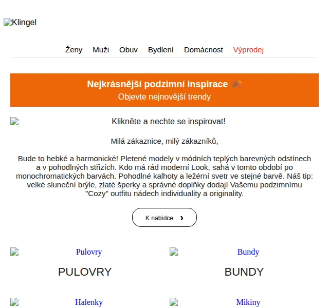 KLiNGEL.cz: Podzimní móda a doplňky pro stylové looky – červenec 2026 | Nuslet.cz
