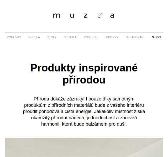 MUZZA: Produkty inspirované přírodou – červen 2026 | Nuslet.cz