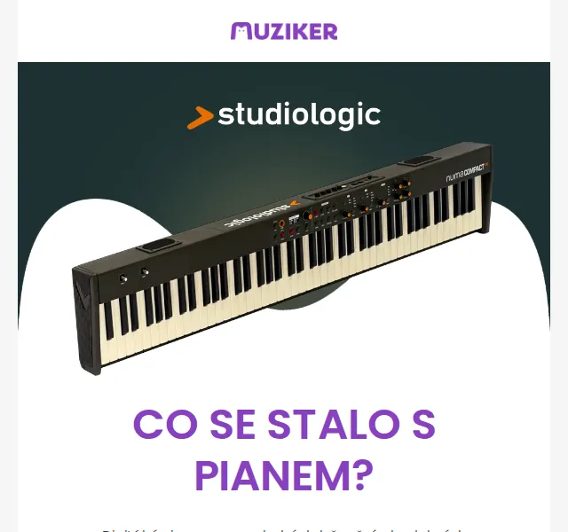 Muziker: Digitální stage piana Studiologic – červenec 2026 | Nuslet.cz
