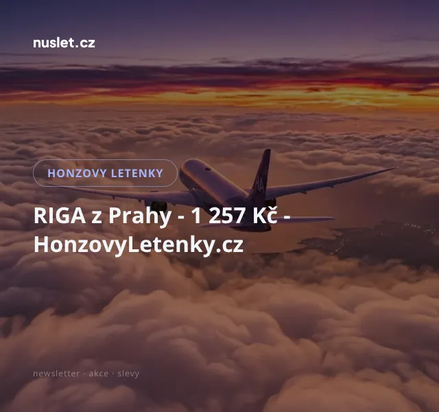 Honzovy letenky: Riga z Prahy – 1 257 Kč | Nuslet