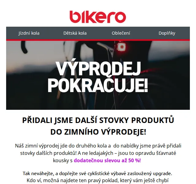 czbikero: Zimní výprodej až 50 % – červen 2026 | Nuslet.cz