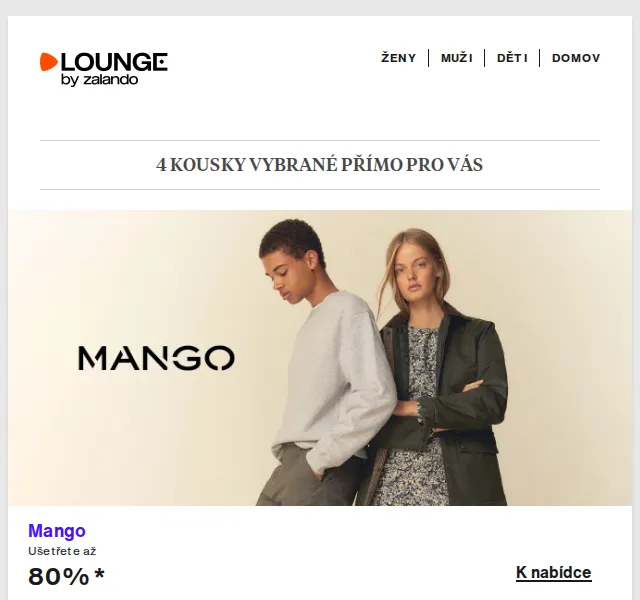 Lounge by Zalando: Mango & GAP až 80 % – červenec 2026 | Nuslet.cz
