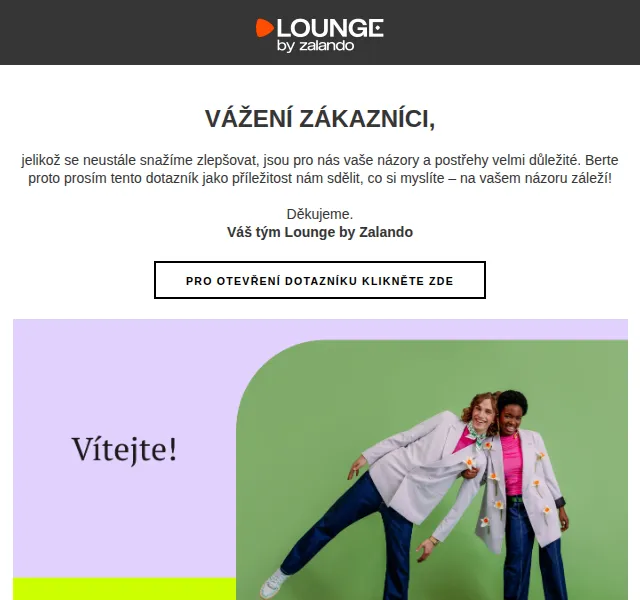 Lounge by Zalando: dotazník pro zákazníky – červenec 2026 | Nuslet.cz
