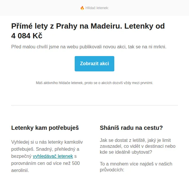 Cestujlevne.com: Letenky z Prahy na Madeiru od 4 084 Kč – červen 2026 | Nuslet.cz