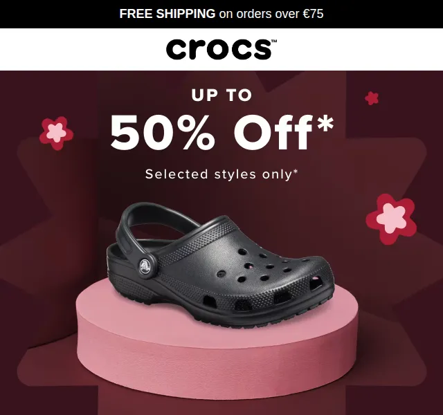 Crocs: Black Friday sleva až 50 % – červen 2026 | Nuslet.cz
