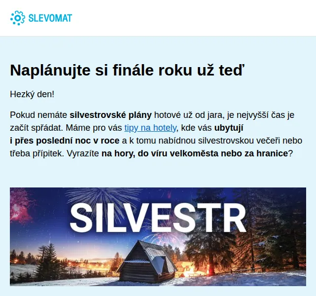 Slevomat: Silvestrovské pobyty v hotelech – červenec 2026 | Nuslet.cz