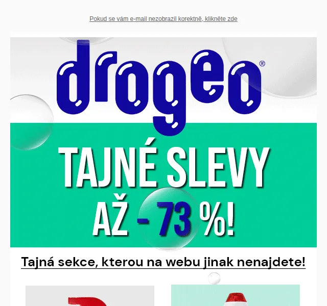Drogeo: Tajná sekce se slevami až 73 % – červen 2026 | Nuslet.cz