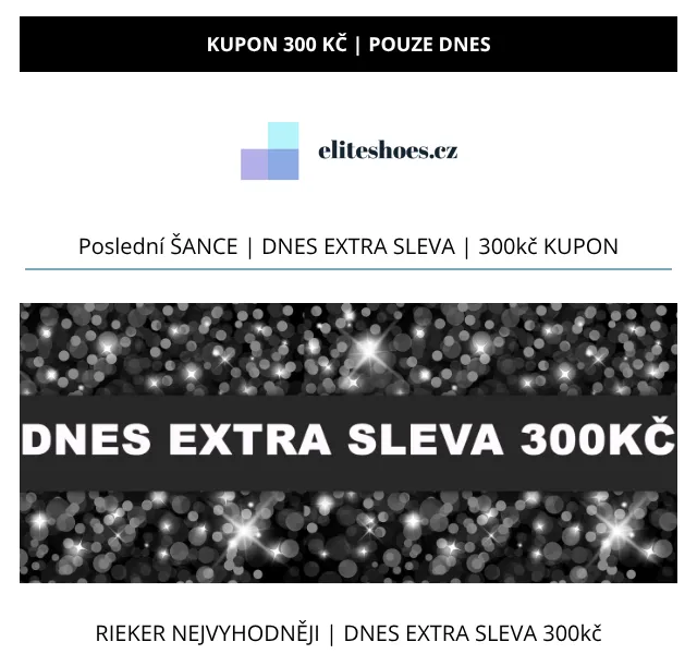 Eliteshoes: sleva 300 Kč na obuv – srpen 2026 | Nuslet.cz