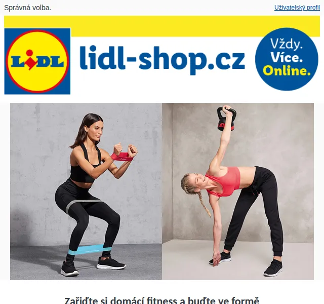 Lidl: Fitness vybavení a sportovní oblečení – červen 2026 | Nuslet.cz