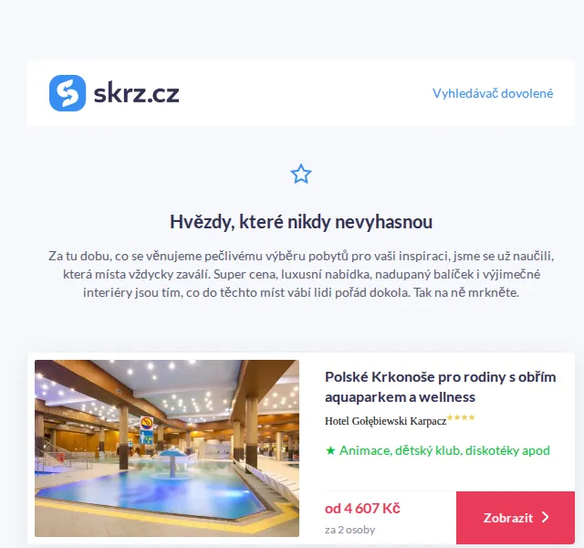 Vánoce na Skrz: TOP 10 pobytů – červenec 2026 | Nuslet.cz