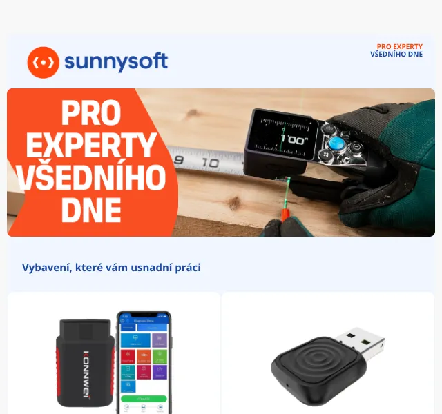 Sunnysoft.cz: Autodiagnostika, CarPlay, měřiče – červenec 2026