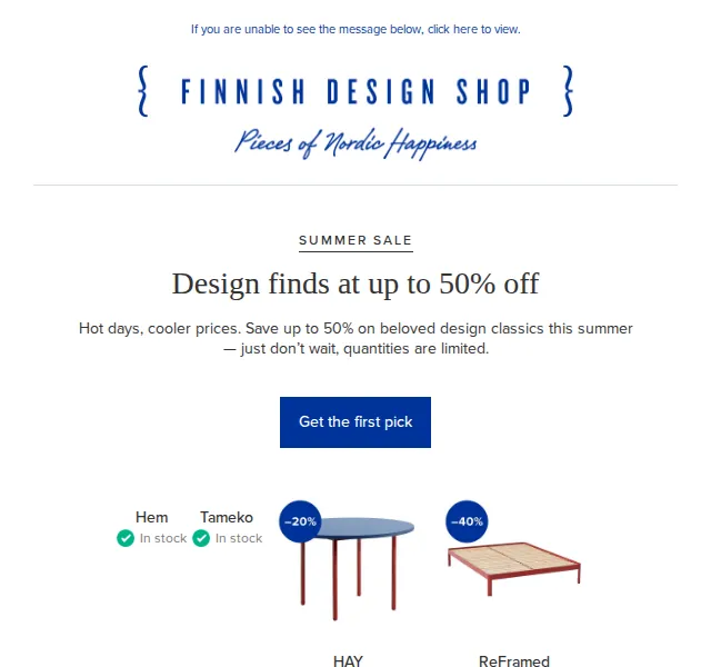 Finnish Design Shop: Letní výprodej až 50 % – červen 2026 | Nuslet.cz