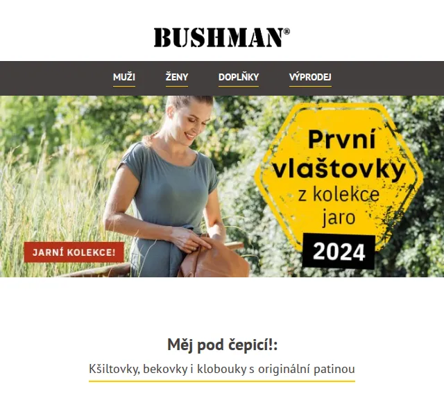 BUSHMAN: Kšiltovky a klobouky s 50% slevou – červen 2026 | Nuslet.cz