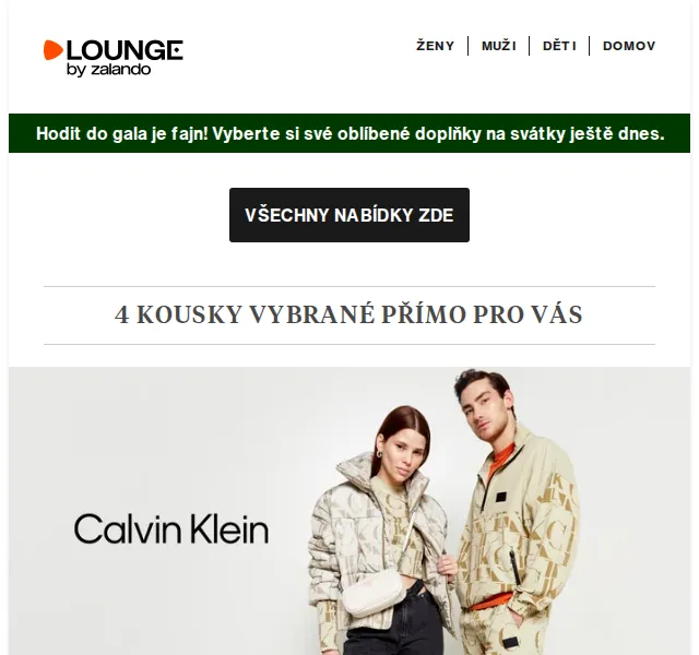 Lounge by Zalando: Calvin Klein a doplňky se slevou až 75 % – červenec 2026 | Nuslet.cz