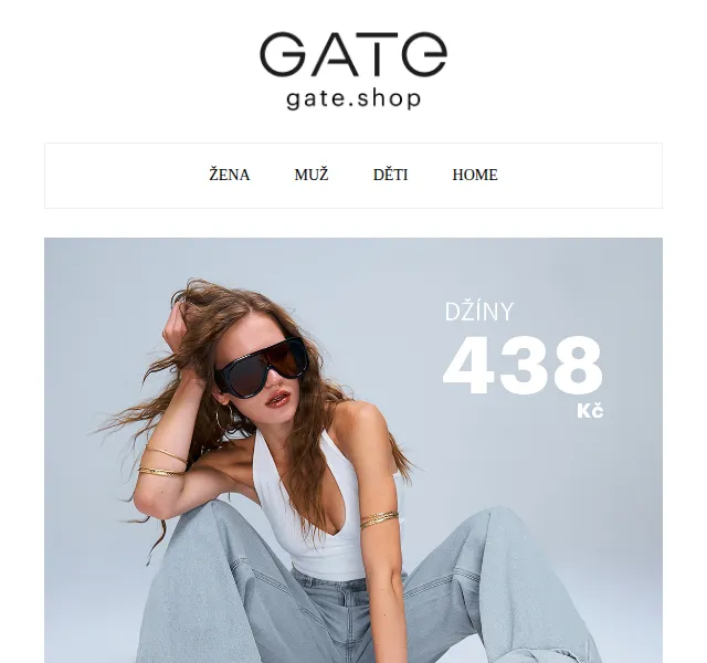 gate.shop: Denimové kousky od 398 Kč – červen 2026 | Nuslet.cz