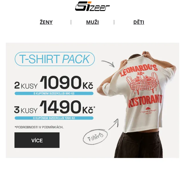 Sizeer: Trička Adidas, Vans, Champion – duben 2026 | Nuslet