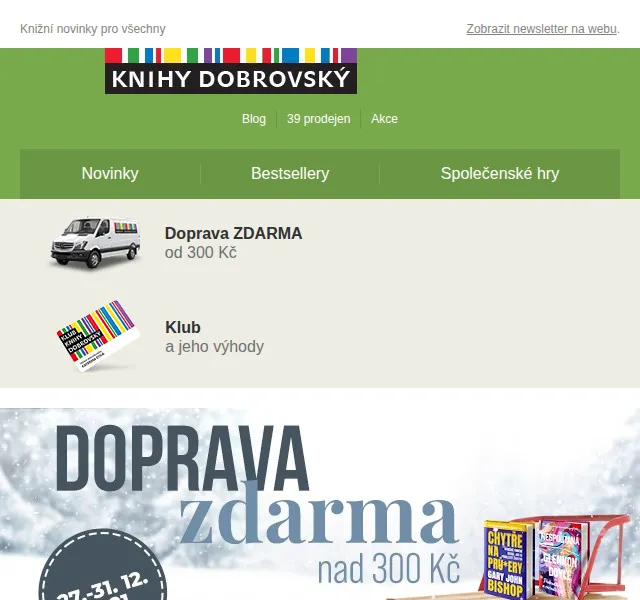 KnihyDobrovsky.cz: Doprava zdarma od 300 Kč – červen 2026 | Nuslet.cz