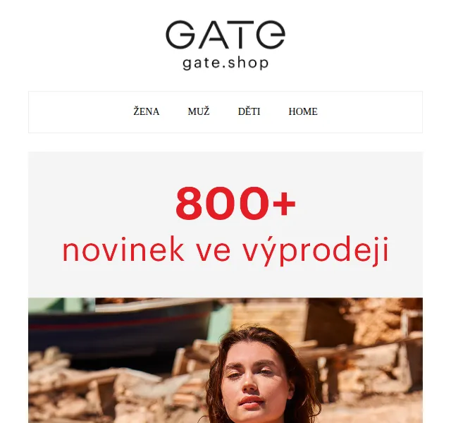 gate.shop: letní výprodej s dopravou zdarma – červenec 2026 | Nuslet.cz