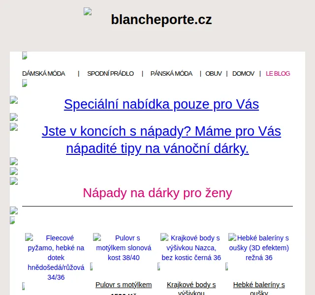 Blancheporte: Vánoční dárky pro celou rodinu – červen 2026 | Nuslet.cz