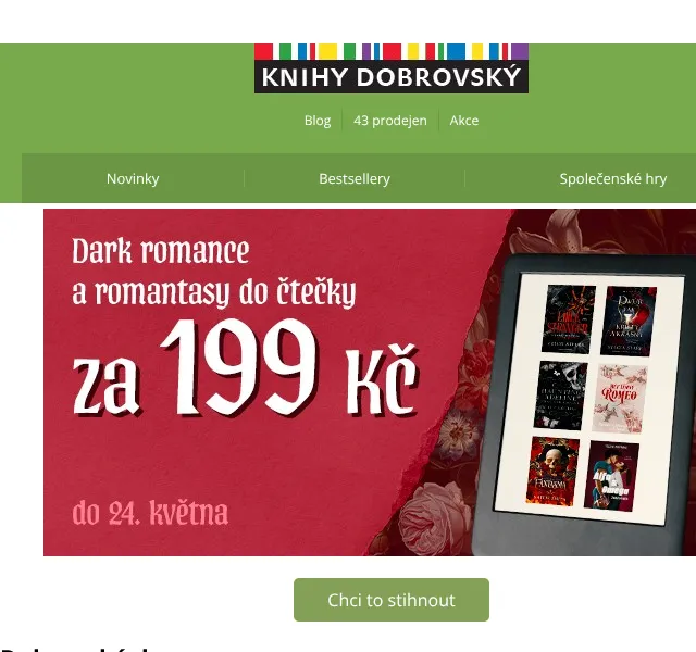 KnihyDobrovsky.cz: Knihy se slevou až 20 % – květen 2026
