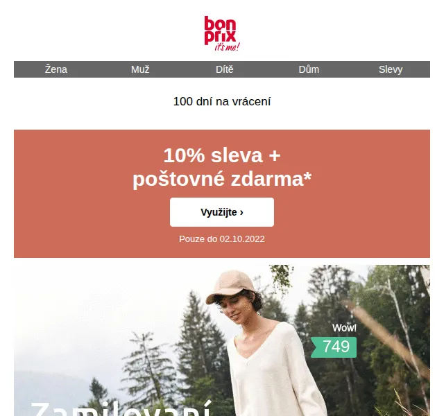 bonprix: 10% sleva a poštovné zdarma na pletenou módu – říjen 2022 | Nuslet.cz