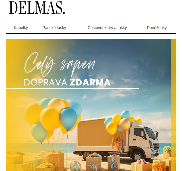 Delmas: Doprava ZDARMA do 31.8. – červen 2026 | Nuslet.cz