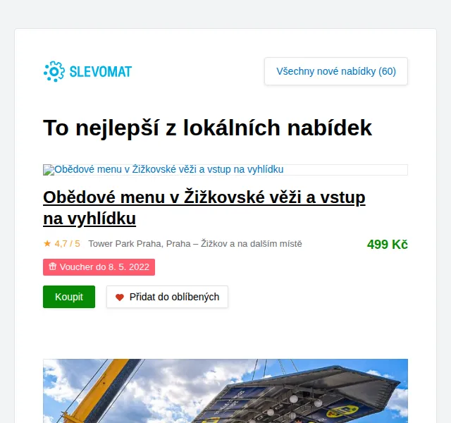 Slevomat: Nevšední kulinářský zážitek 50 metrů nad zemí – červen 2026 | Nuslet.cz