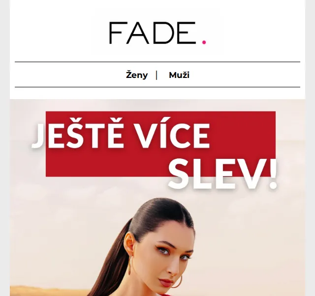 Fade: slevy až 50 % na Calvin Klein, Guess – červen 2026 | Nuslet.cz