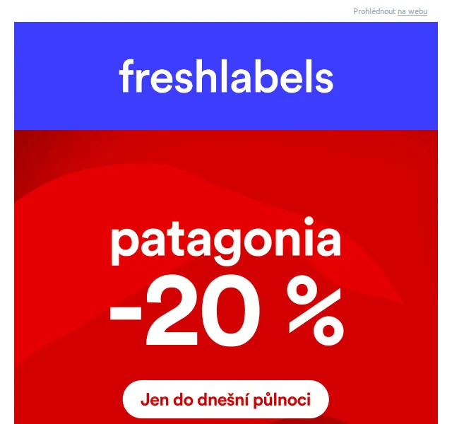 Freshlabels: 20% sleva na Patagonii – červen 2026 | Nuslet.cz