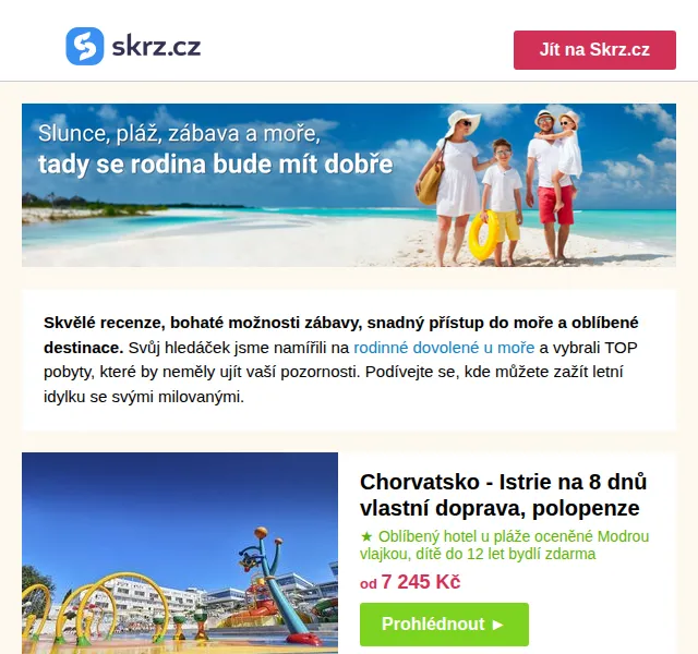 Vánoce na Skrz: TOP pobyty u moře slevy až 52 % – červen 2026 | Nuslet.cz