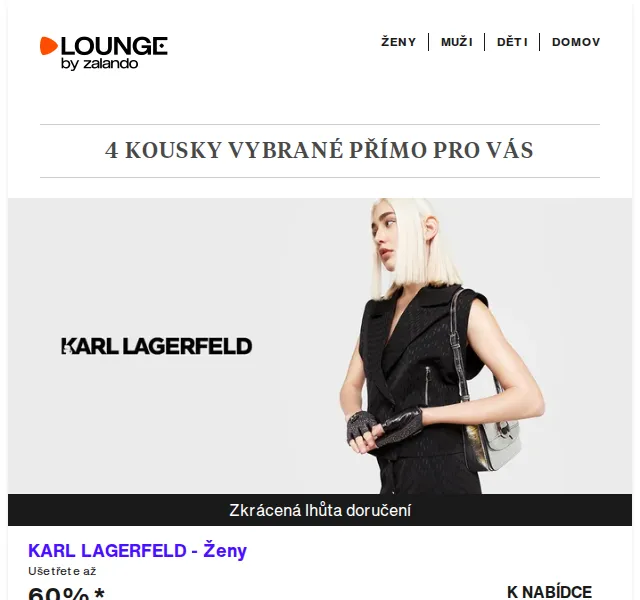 Lounge by Zalando: KARL LAGERFELD, Hunkemöller – slevy až 75 % – červen 2026 | Nuslet.cz