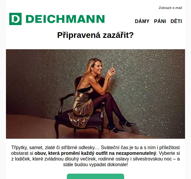 Deichmann: Párty obuv se slevou až 50 % – duben 2026