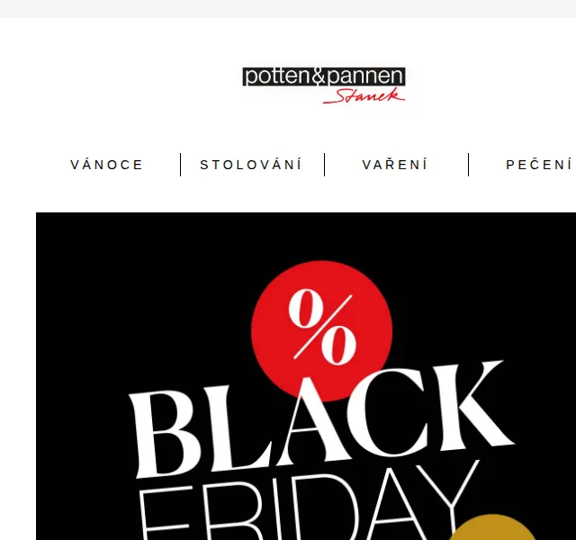 Potten & Pannen: Black Friday slevy až 37 % – červenec 2026 | Nuslet.cz
