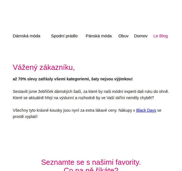 Blancheporte: Dámské šaty až -70 % – červen 2026 | Nuslet.cz