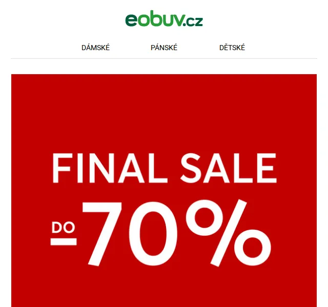 eobuv.cz: Final Sale do -70 % na boty a kabelky – červenec 2026 | Nuslet.cz