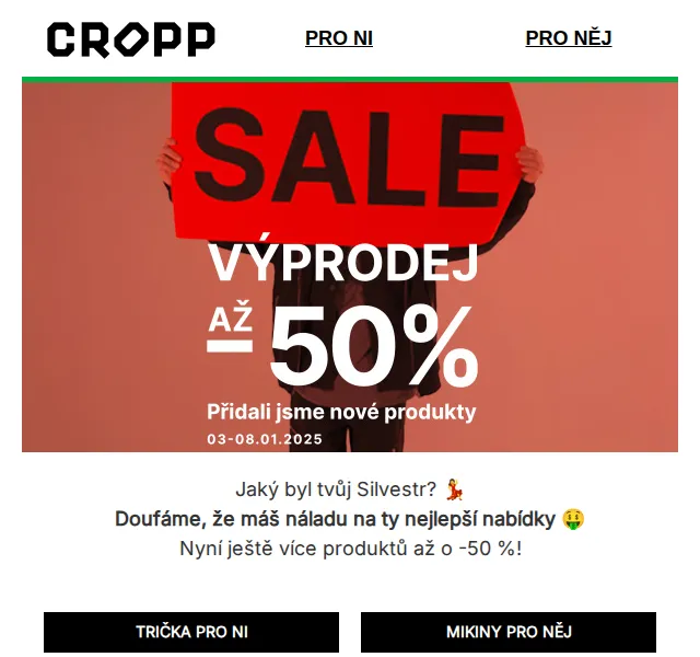 Cropp: Výprodej až -50 % – červen 2026 | Nuslet.cz