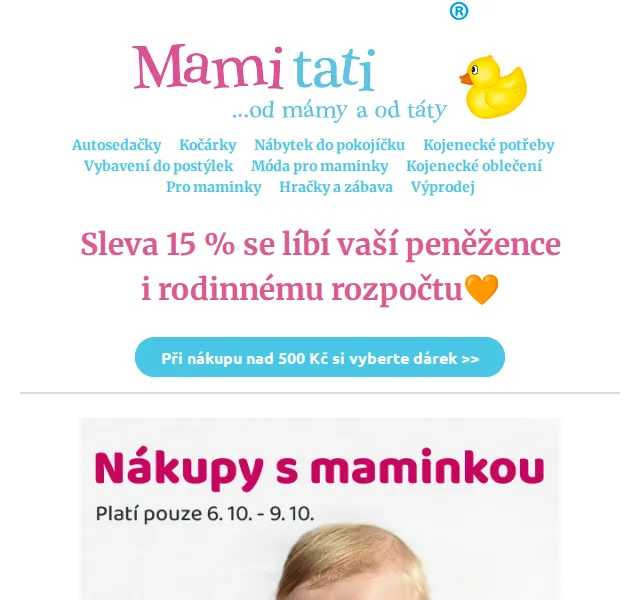 Mamitati.cz: 15% sleva na vše skladem – Baby Nellys, Z&Z – červen 2026 | Nuslet.cz