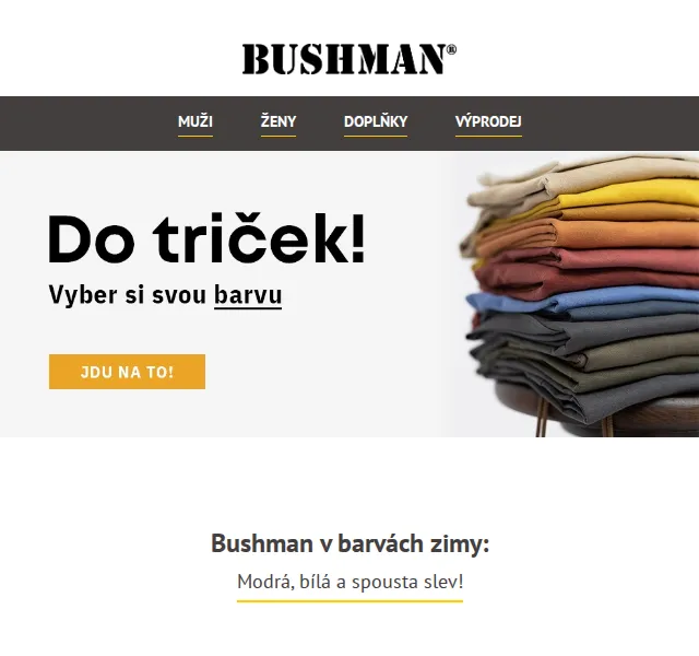 BUSHMAN: Zimní výprodej – slevy až 57 % – červen 2026 | Nuslet.cz