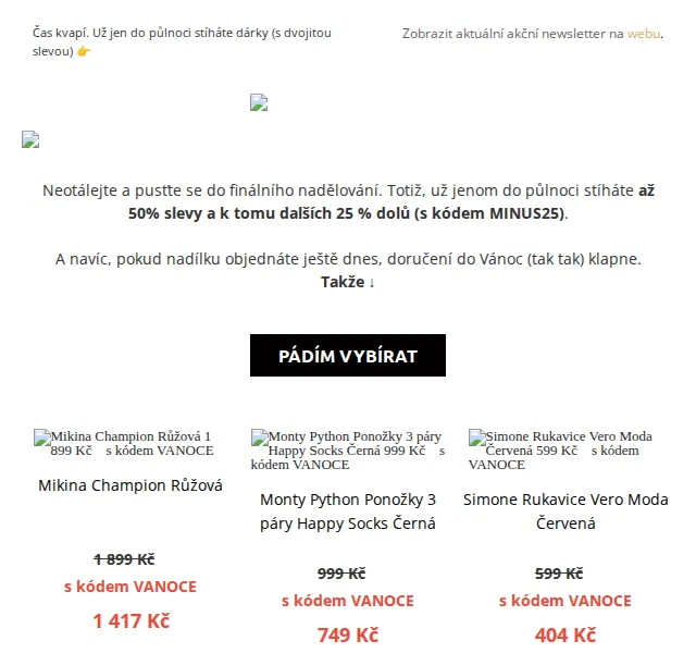 UrbanStore: Až −50 % a extra 25% sleva – červen 2026 | Nuslet.cz