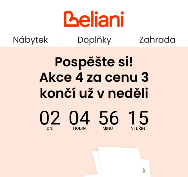 Akce 4 za 3 | Sleva do neděle | Beliani.cz