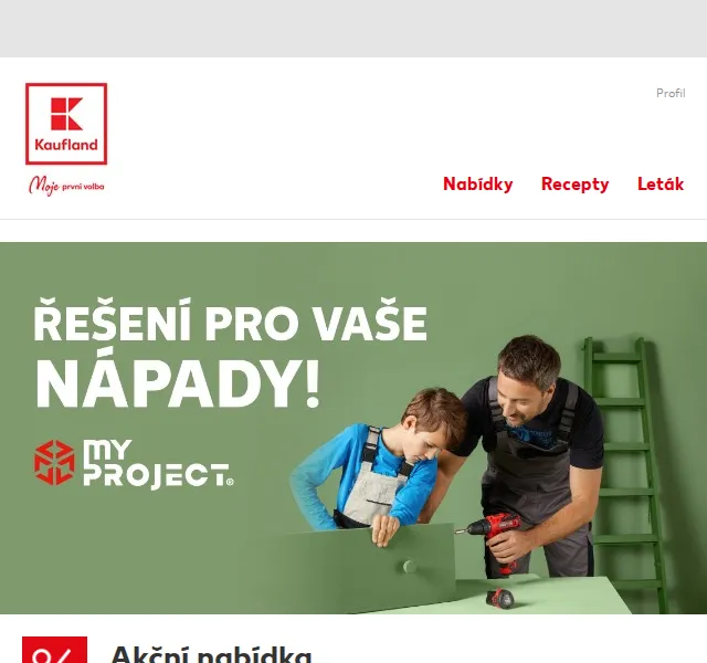 Kaufland: Sada bitů a šroubováků myproject od 349 Kč – červen 2026 | Nuslet.cz