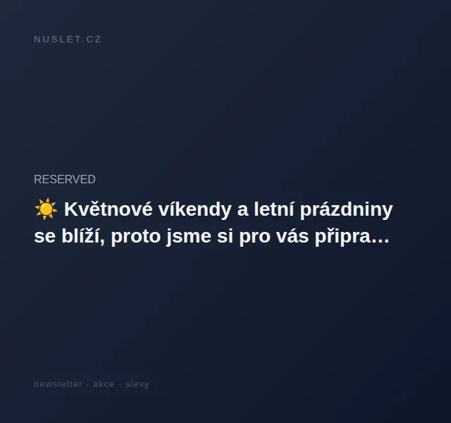 RESERVED: Nová kolekce Kids Swimwear – červen 2026 | Nuslet.cz