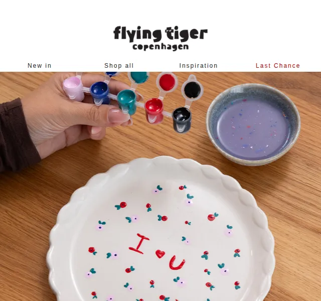 Flying Tiger Copenhagen: DIY plate – červenec 2026 | Nuslet.cz