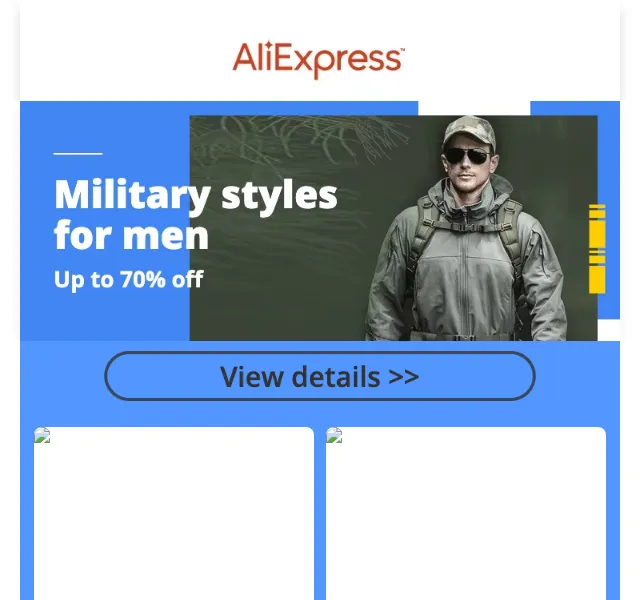 AliExpress: Military móda až 70 % sleva – červen 2026 | Nuslet.cz