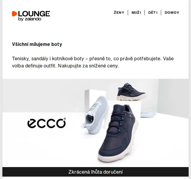 Lounge by Zalando: Obuv Ecco sleva až 75 % – červen 2026 | Nuslet.cz