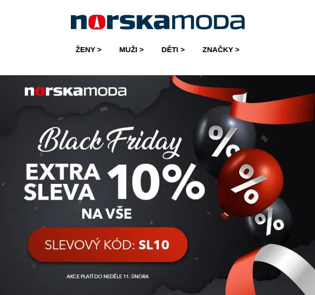 Norskamoda.cz: Black Friday sleva až 40 % – červenec 2026 | Nuslet.cz