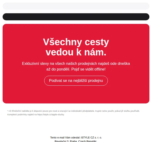 iSTYLE: Exkluzivní slevy na prodejnách – červenec 2026 | Nuslet.cz