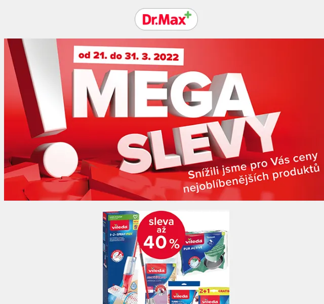 Dr.Max: Megaslevy až 40 % na úklid a drogerii – červen 2026 | Nuslet.cz